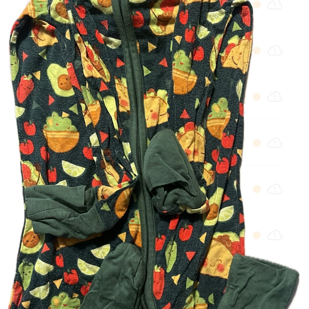 Little Sleepies Taco Print Onesie 6-12 months